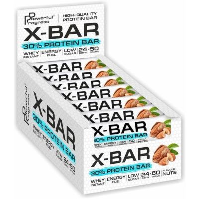 X-BAR 30% WHEY PROTEIN BAR - 24 psc x 50 g 4820200893006 фото